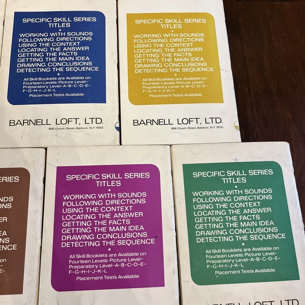 Vintage Specific Skill Series Book Lot Picture Level RICHARD BONING Barnell #1